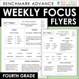 Benchmark Advance Fourth Grade Weekly Focus Flyers (Parent