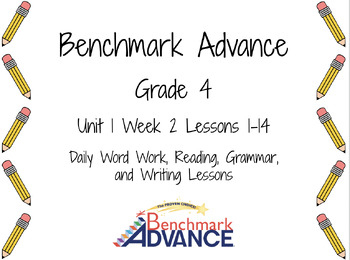 Preview of Benchmark Advance Grade 4 Unit 1 Week 2