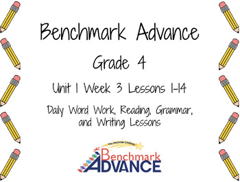Preview of Benchmark Advance Grade 4 Unit 1 Week 3