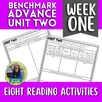 Preview of Benchmark Advance - Grade 4 - Unit 2 - Week 1 - 2021/2022