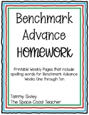 Benchmark Advance Homework for First Grade
