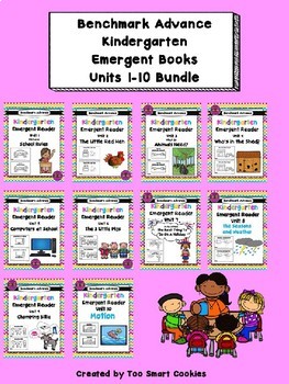 Preview of Benchmark Advance Kinder Emergent Book Bundle Units 1-10
