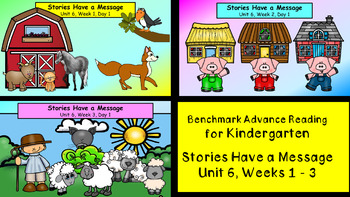 Preview of Benchmark Advance, Kindergarten, Unit 6 (Pre-2021 Version)