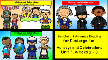 Preview of Benchmark Advance, Kindergarten, Unit 7 (Pre-2021 Version)