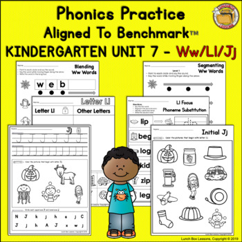 Preview of Benchmark Advance™ Aligned- Kindergarten/Unit 7 Phonics Practice