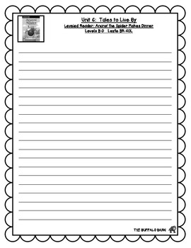 Benchmark Advance Leveled Reader Questions for Unit 6- 2nd (SECOND) Grade