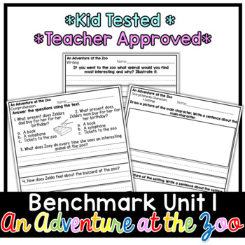 Preview of Benchmark Advance Small Group Reader | An Adventure at the Zoo | Unit 1