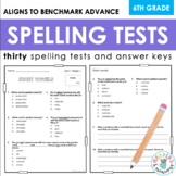 Benchmark Advance Spelling Tests (Sixth Grade)