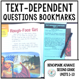 Benchmark Advance Text-Dependent Questions Bookmarks (Seco