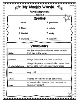 benchmark advance third grade weekly word lists wvocab