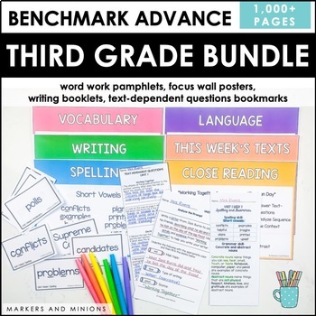 Preview of Benchmark Advance Third Grade Bundle (CA, National, 2021/2022, Florida Edition)