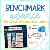 Benchmark Advance 3rd Grade Vocabulary Word, Picture & Def