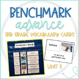 Benchmark Advance 3rd Grade Vocabulary Word, Picture & Def