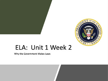 Preview of Benchmark Advance: 2nd Unit 1 Week 1-3 Slide Deck Bundle