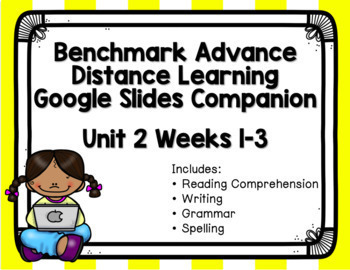 Preview of Benchmark Advance Unit 2 Bundle Distance Learning Google Slides Companion