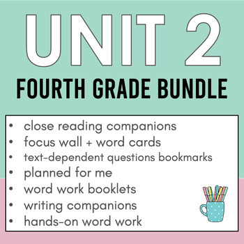 Unit 2 Benchmark Advance - Anchor Chart, Project Ideas, & FUN STUFF!  Markers and Minions 