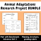 Benchmark Advance Unit 3 Animal Adaptations Brochure Resea