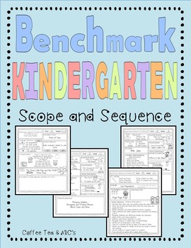 Preview of Benchmark Advance Unit Planner Kindergarten
