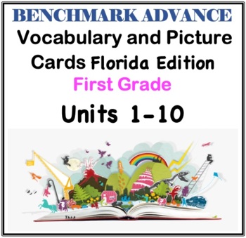 Preview of Benchmark Advance Units 1-10 Florida Edition Vocabulary, Definition Cards