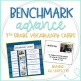 Benchmark Advance Vocabulary Cards 4th Grade Bundle