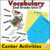Benchmark Advance Vocabulary Cards and Center Activities |