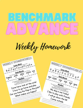 Preview of Benchmark Advance Weekly Homework