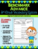 Benchmark Advance Third Grade Weekly Vocabulary Quizzes wi
