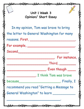 how to writing essay second grade