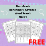Benchmark Advance Word Search Unit 1- Grade 1