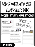 Benchmark Advance  Word Study Question Set Bundle Units 1-