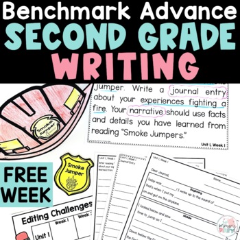 Preview of Benchmark Advance Writing 2nd Grade - FREE Unit 1 Week 1