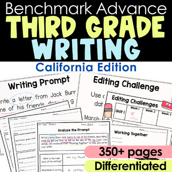 Preview of Benchmark Advance Writing 3rd Grade bundle with Grammar incl Unit 7 and 8