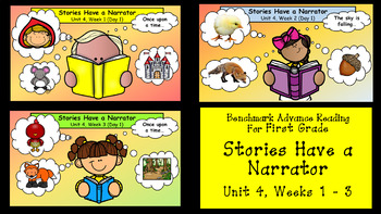 Benchmark Advance for First Grade Unit 4 by TechieSandy | TpT