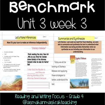 Preview of Benchmark Advanced Grade 4 Unit 3 Week 3