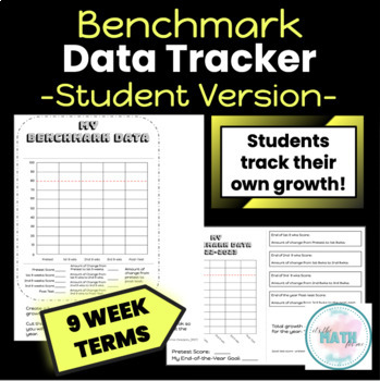 Preview of Benchmark Data Tracker | Student Version | Growth Tracker | Data Tracking