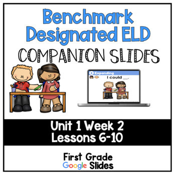 Preview of Benchmark Designated ELD Companion Slides Unit 1 Week 2-Distance Learning