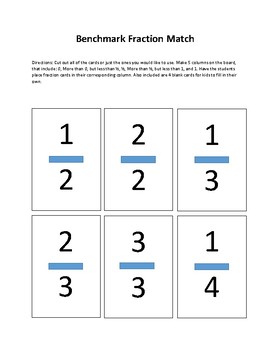 benchmark fractions for 4th grade