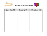 Benchmark Fraction Sorting Mat and Practice Page