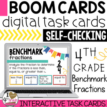 Preview of Benchmark Fractions Boom Cards