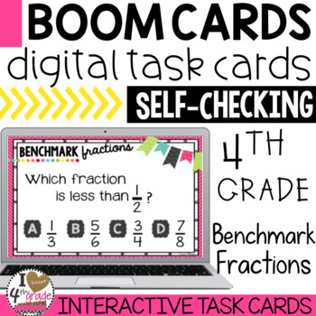 Preview of Benchmark Fractions Boom Cards