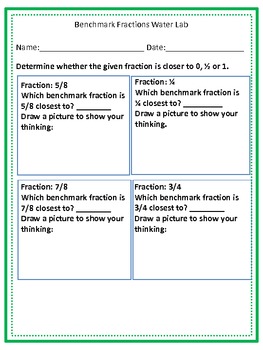 benchmark fractions 4th grade