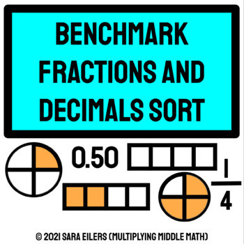 Preview of Benchmark Fractions and Decimals Sort
