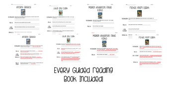 Preview of Benchmark Literacy Grade 5 Unit 1 Guided Reading Comprehension Worksheets