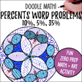 Benchmark Percents | Doodle Math: Twist on Color by Number