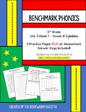 Benchmark Phonics 5th Grade - Unit 3 Week 1 - Vowel-R Syllables