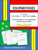 Benchmark Phonics 5th Grade - Unit 3 Week 2 - Vowel Team S