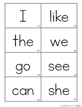 Benchmark Phonics Kindergarten Sight Words by Keri Maddox | TpT