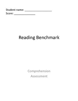 Preview of Benchmark: Reading Comprehension Assessment