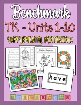 Preview of Benchmark TK Units 1-10 BUNDLE - Heidi Songs Supplemental Materials