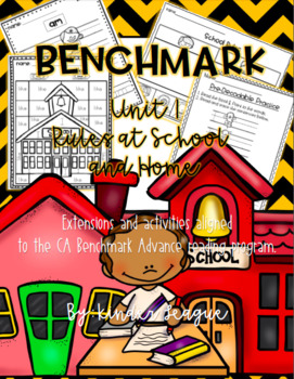 Preview of Benchmark Unit 1- "Rules at Home and School" Activities and Extensions by KL